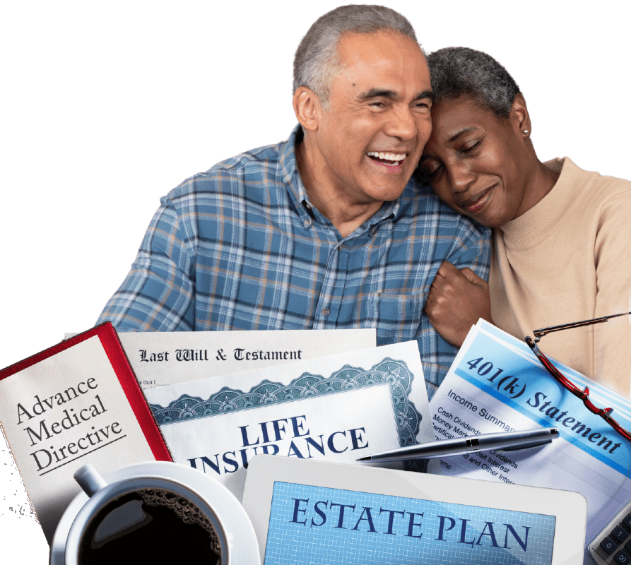 Couple with Estate Planning Documents